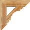 Ekena Millwork Olympic Slat Rough Sawn Bracket, Western Red Cedar, 4"W x 18"D x 18"H BKT04X18X18OLY06RWR - alternate 2